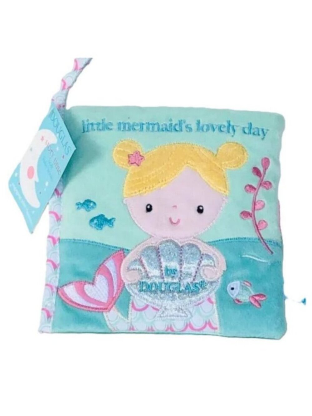 Douglas Baby Soft Plush Activity Book Little Mermaid's Lovely Day New w/Tag 0+
